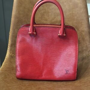 Others Follow Red Textured Satchel